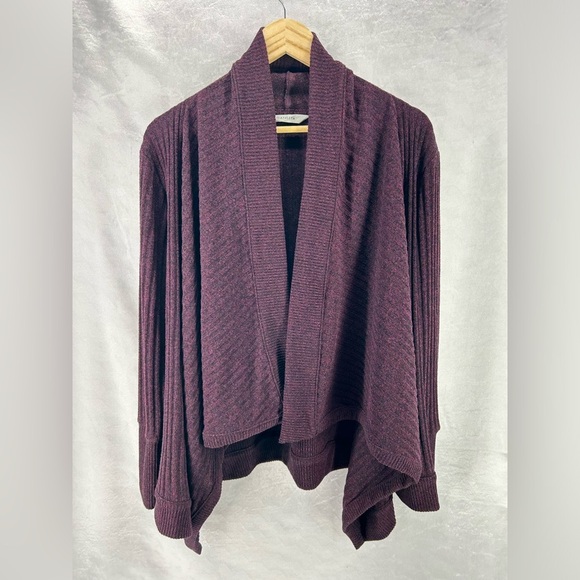 Athleta Sweaters - ATHLETA Women’s Tiburon Drape Front Cardigan Burgundy/ Maroon Size Medium